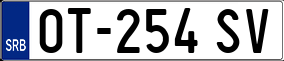 Trailer License Plate